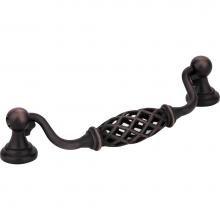 Jeffrey Alexander 749-128DBAC - 128 mm Center-to-Center Brushed Oil Rubbed Bronze Birdcage Tuscany Drop and Ring Pull