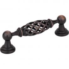 Jeffrey Alexander 749-96B-DBAC - 96 mm Center-to-Center Brushed Oil Rubbed Bronze Birdcage Tuscany Cabinet Pull