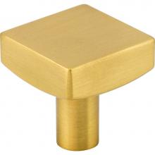 Jeffrey Alexander 845BG - 1-1/8'' Overall Length Brushed Gold Square Dominique Cabinet Knob