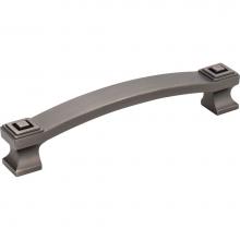 Jeffrey Alexander 585-128BNBDL - 128 mm Center-to-Center Brushed Pewter Square Delmar Cabinet Pull