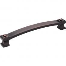 Jeffrey Alexander 585-160DBAC - 160 mm Center-to-Center Brushed Oil Rubbed Bronze Square Delmar Cabinet Pull