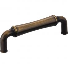 Jeffrey Alexander 537ABSB - 96 mm Center-to-Center Antique Brushed Satin Brass Barrel Bremen 2 Cabinet Pull