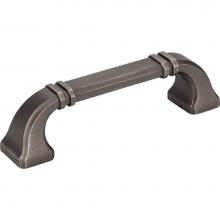 Jeffrey Alexander 165-96BNBDL - 96 mm Center-to-Center Brushed Pewter Ella Cabinet Pull