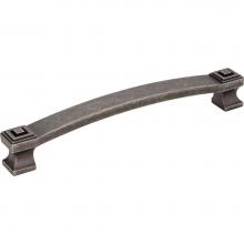 Jeffrey Alexander 585-160DP - 160 mm Center-to-Center Distressed Pewter Square Delmar Cabinet Pull