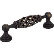 Jeffrey Alexander 749-96B-ABSB - 96 mm Center-to-Center Antique Brushed Satin Brass Birdcage Tuscany Cabinet Pull