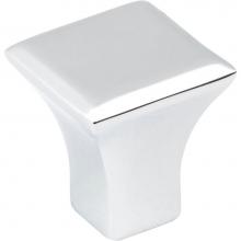 Jeffrey Alexander 972S-PC - 7/8'' Overall Length Polished Chrome Square Marlo Cabinet Knob