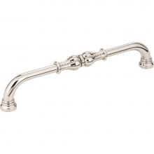 Jeffrey Alexander 918-160NI - 160 mm Center-to-Center Polished Nickel Beaded Prestige Cabinet Pull