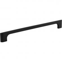 Jeffrey Alexander 286-224MB - 224 mm Center-to-Center Matte Black Asymmetrical Leyton Cabinet Pull