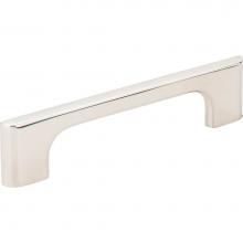 Jeffrey Alexander 286-96NI - 96 mm Center-to-Center Polished Nickel Asymmetrical Leyton Cabinet Pull