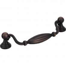 Jeffrey Alexander 718-128DBAC - 128 mm Center-to-Center Brushed Oil Rubbed Bronze Glenmore Cabinet Drop Pull