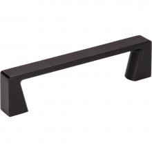 Jeffrey Alexander 177-96MB - 96 mm Center-to-Center Matte Black Square Boswell Cabinet Pull