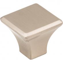 Jeffrey Alexander 972SN - 1-1/8'' Overall Length Satin Nickel Square Marlo Cabinet Knob