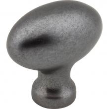 Jeffrey Alexander 3991DACM - 1-9/16'' Overall Length Gun Metal Football Lyon Cabinet Knob