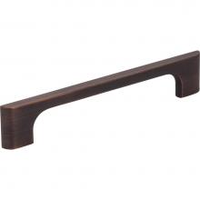 Jeffrey Alexander 286-128DBAC - 128 mm Center-to-Center Brushed Oil Rubbed Bronze Asymmetrical Leyton Cabinet Pull