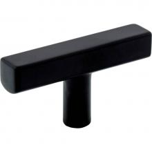 Jeffrey Alexander 845TL-MB - 2-1/4'' Matte Black Dominique Cabinet ''T'' Knob