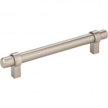 Jeffrey Alexander 5128SN - 128 mm Center-to-Center Satin Nickel Key Grande Cabinet Bar Pull