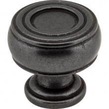 Jeffrey Alexander 127DACM - 1-3/16'' Diameter Gun Metal Barrel Bremen 2 Cabinet Knob