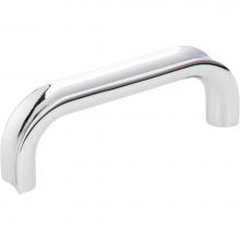 Jeffrey Alexander 667-3PC - 3'' Center-to-Center Polished Chrome Rae Cabinet Pull