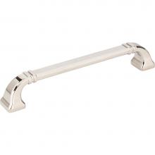 Jeffrey Alexander 165-160NI - 160 mm Center-to-Center Polished Nickel Ella Cabinet Pull