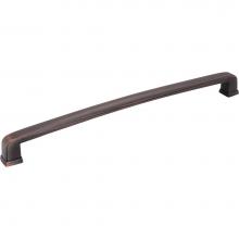 Jeffrey Alexander 1092-12DBAC - 12'' Center-to-Center Brushed Oil Rubbed Bronze Square Milan 1 Appliance Handle