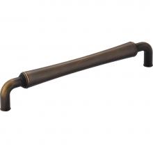 Jeffrey Alexander 537-160ABSB - 160 mm Center-to-Center Antique Brushed Satin Brass Barrel Bremen 2 Cabinet Pull