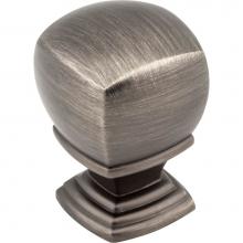 Jeffrey Alexander 188L-BNBDL - 1'' Overall Length  Brushed Pewter Katharine Cabinet Knob