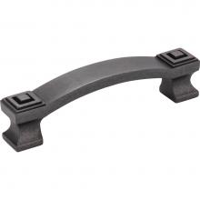 Jeffrey Alexander 585-96DACM - 96 mm Center-to-Center Gun Metal Square Delmar Cabinet Pull