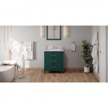 Jeffrey Alexander VN2KAT-30-GN-NT - 30'' Forest Green Katara Vanity