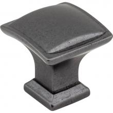 Jeffrey Alexander 435DACM - 1-1/4'' Overall Length Gun Metal Square Annadale Cabinet Knob