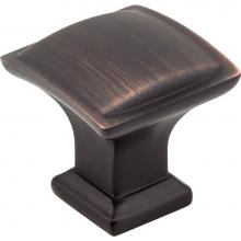 Jeffrey Alexander 435DBAC - 1-1/4'' Overall Length Brushed Oil Rubbed Bronze Square Annadale Cabinet Knob