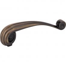 Jeffrey Alexander 415-96V-ABSB - 96 mm Center-to-Center Antique Brushed Satin Brass Lille Vertival Cabinet Pull