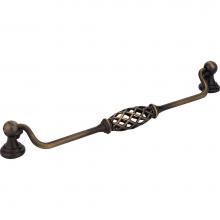 Jeffrey Alexander 749-224ABSB - 224 mm Center-to-Center Antique Brushed Satin Brass Birdcage Tuscany Drop and Ring Pull