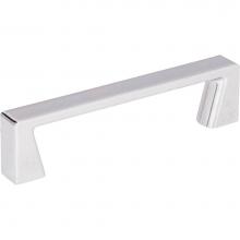 Jeffrey Alexander 177-96PC - 96 mm Center-to-Center Polished Chrome Square Boswell Cabinet Pull