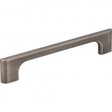 Jeffrey Alexander 286-128BNBDL - 128 mm Center-to-Center Brushed Pewter Asymmetrical Leyton Cabinet Pull