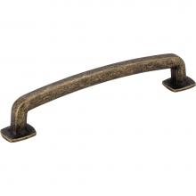 Jeffrey Alexander MO6373-128ABM-D - 128 mm Center-to-Center Distressed Antique Brass Belcastel 1 Cabinet Pull