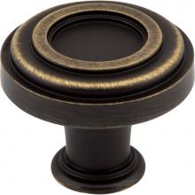 Jeffrey Alexander 317ABSB - 1-3/8'' Diameter Antique Brushed Satin Brass Ring Lafayette Cabinet Knob