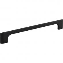 Jeffrey Alexander 286-192MB - 192 mm Center-to-Center Matte Black Asymmetrical Leyton Cabinet Pull