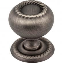 Jeffrey Alexander S6060BNBDL - 1-1/4'' Diameter Brushed Pewter Rope Rhodes Cabinet Knob