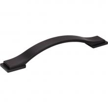 Jeffrey Alexander 80152-128MB - 128 mm Center-to-Center Matte Black Strap Mirada Cabinet Pull