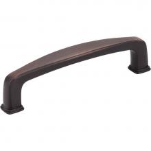 Jeffrey Alexander 1092DBAC - 96 mm Center-to-Center Brushed Oil Rubbed Bronze Square Milan 1 Cabinet Pull