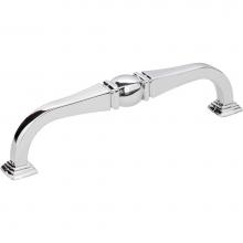 Jeffrey Alexander 188-128PC - 128 mm Center-to-Center Polished Chrome Katharine Cabinet Pull