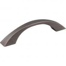 Jeffrey Alexander 767-96BNBDL - 96 mm Center-to-Center Brushed Pewter Flared Philip Cabinet Pull