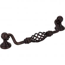 Jeffrey Alexander I350-128DBAC - 128 mm Center-to-Center Brushed Oil Rubbed Bronze Twisted Zurich Drop and Ring Pull