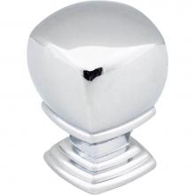 Jeffrey Alexander 188L-PC - 1'' Overall Length  Polished Chrome Katharine Cabinet Knob