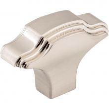 Jeffrey Alexander 225SN - 1-11/16'' Overall Length Satin Nickel Oblong Maybeck Cabinet Knob