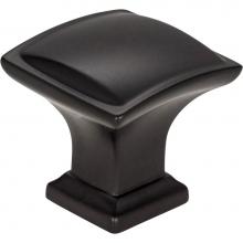 Jeffrey Alexander 435MB - 1-1/4'' Overall Length Matte Black Square Annadale Cabinet Knob