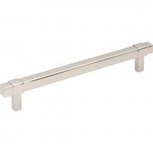 Jeffrey Alexander 293-160NI - 160 mm Center-to-Center Polished Nickel Square Zane Cabinet Pull