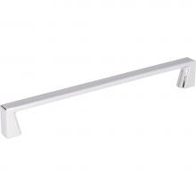 Jeffrey Alexander 177-192PC - 192 mm Center-to-Center Polished Chrome Square Boswell Cabinet Pull