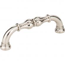 Jeffrey Alexander 918-96NI - 96 mm Center-to-Center Polished Nickel Beaded Prestige Cabinet Pull