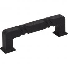 Jeffrey Alexander 602-96BLK - 96 mm Center-to-Center Matte Black Rustic Twist Tahoe Cabinet Pull